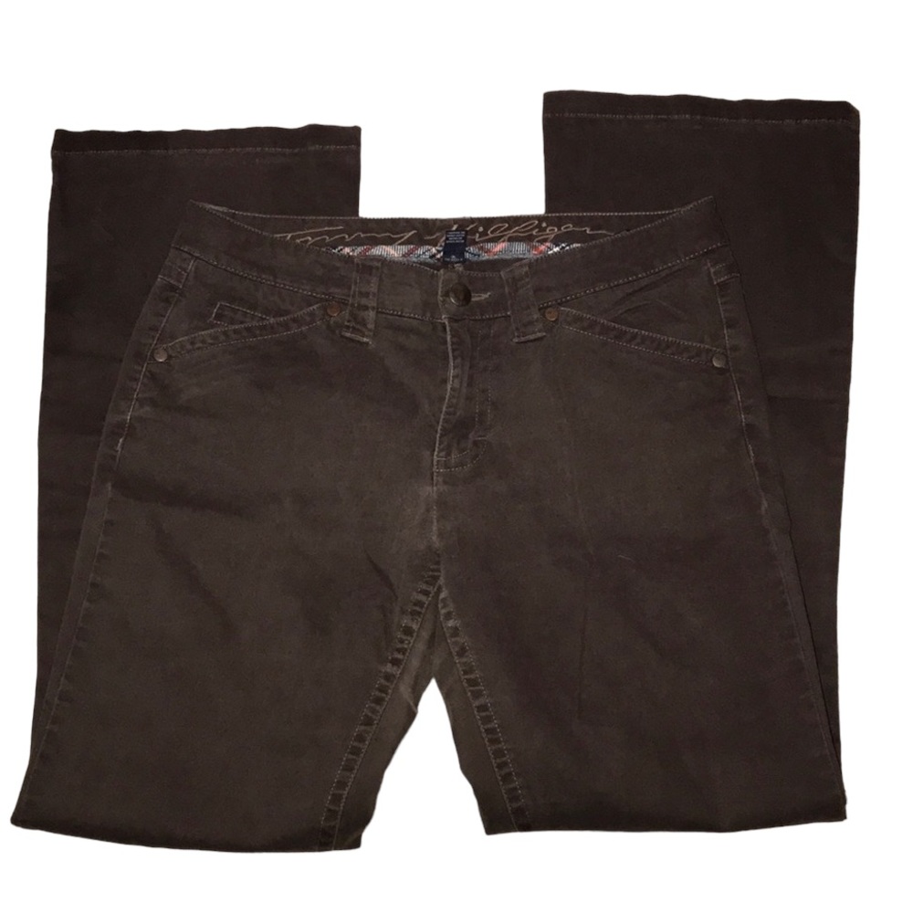 TOMMY HILFIGER BROWN CORDUROY PANTS SIZE 8